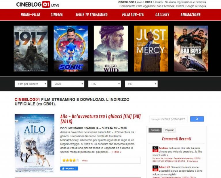 Film streaming ita gratis senza registrazione I 6 migliori siti del 2021