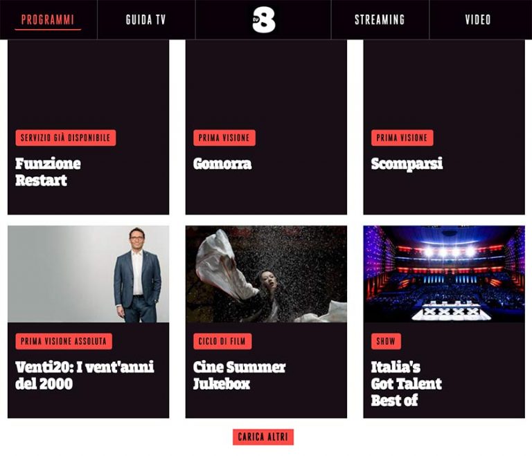 Perche Non Riesco A Vedere Tv8 In Streaming