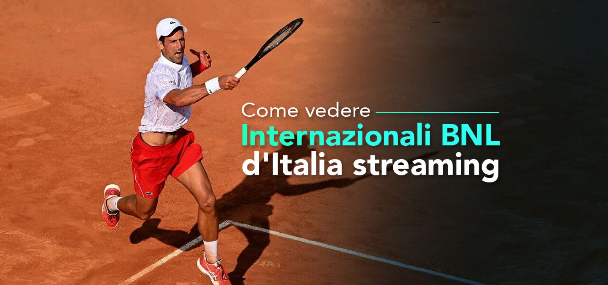 Dove vedere internazionali tennis a Roma in streaming 2024