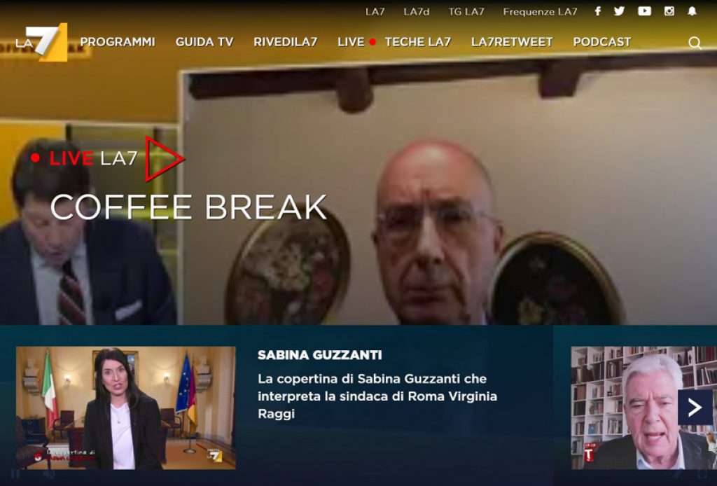 La 7 Diretta Streaming Estero