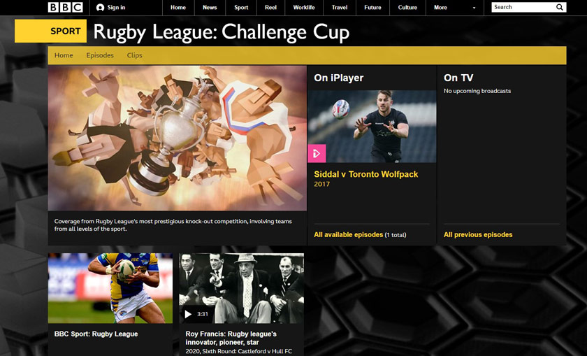 vedere challenge cup streaming bbc